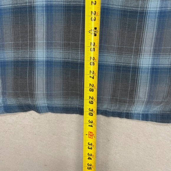 KUHL Mens Plaid Long Sleeve Button Up Shirt 3XL Hiking Outdoor Blue Gray Cotton - Picture 10 of 10